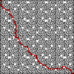 Solved maze